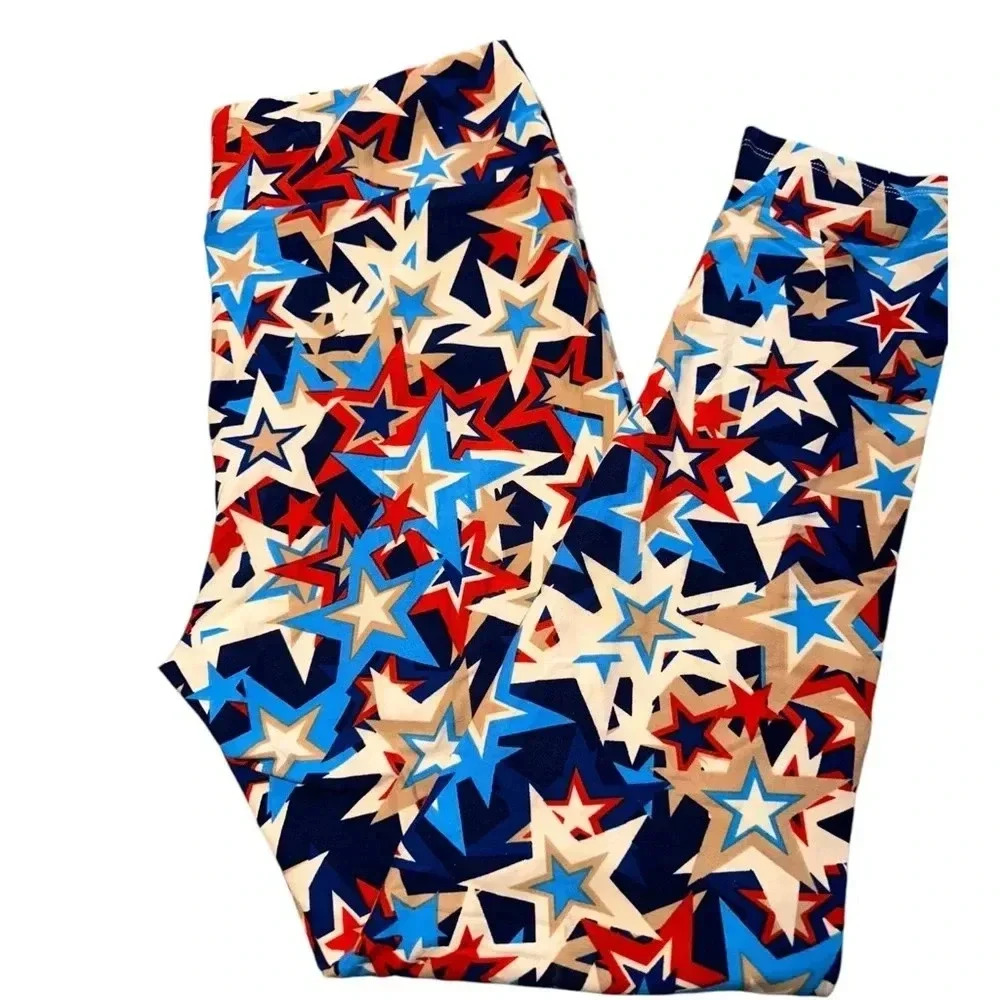 Lularoe TC Americana Stars leggings. NWT.
